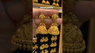 only 19 grams gold jhumka design/light weight gold jhumka collection/fancy earrings