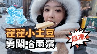 宅宅遊大陸｜下雪了! 翟翟小土豆急凍 勇闖哈爾濱被震撼 -20度凍到短路求饒?!  #chinatravel #哈爾濱
