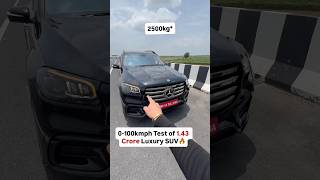 0-100kmph Test of 1.43 Crore Luxury SUV🔥 #Mercedes #LuxuryCar #GLS #Indiantorque