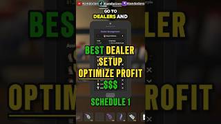 BEST DEALER SETUP in Schedule 1 Tips and Tricks #schedule1 #gaming #gamer #gamingtips #gamingguide