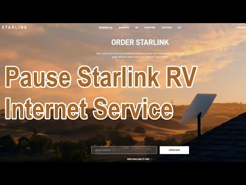 How to pause Starlink RV Internet service