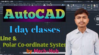 AutoCAD Part-2 Day-1 Line & Polar Co-ordinate System#autocad #design #drawing #long #video#important