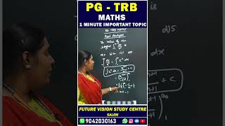 PG TRB - MATHS - 1 MINUTE IMPORTANT TOPICS