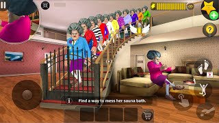 👗 Miss T & Her Sisters Show Off NEW Costumes! – Scary Teacher 3D