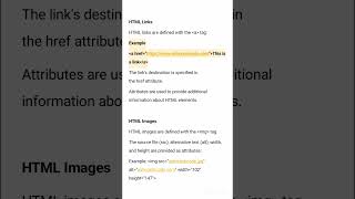 HTML Links || HTML Images || HTML