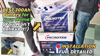 NEVER Lose Power Again! I Installed This 200Ah Microtek Battery & It's INSANE!