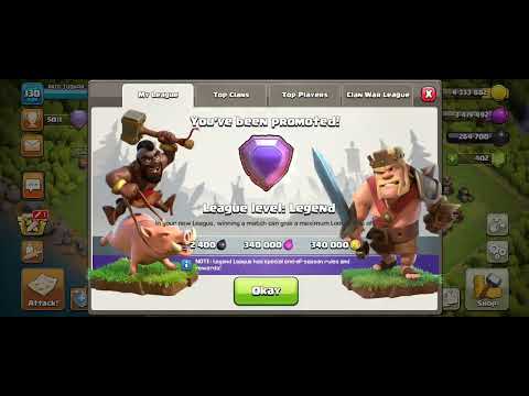 achieving LEGEND LEAGUE in coc. [ 3-may-2023 ]. #clashofclans
