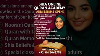 Admissions Open | Online Quran Classes for Kids & Adults | Enroll Now!