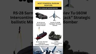 Top 4 Most Powerful Weapons Owned by Russia  #RS28Sarmat #SatanII #ICBM #Tu160M #BlackjackBomber