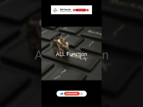 Power BI DAX: ALL Function Explained in 30 Seconds! #PowerBI #DAX #Shorts