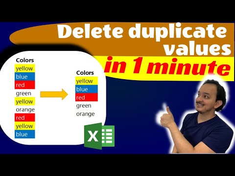🆒 How to find and delete duplicates in Excel in 1 minute