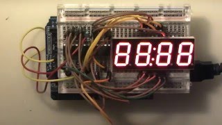 Семисегментный индикатор с общим катодом для часов