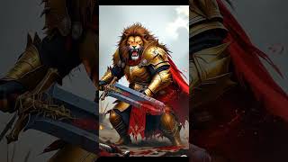 the Lion king 🦁👑#LionKing #EpicBattle #FantasyShort #Shorts #YouTubeShorts #MedievalFantasy