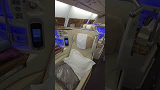 Emirates A380 Business Class seats #shorts  #travel #emirates #a380 #a380lovers