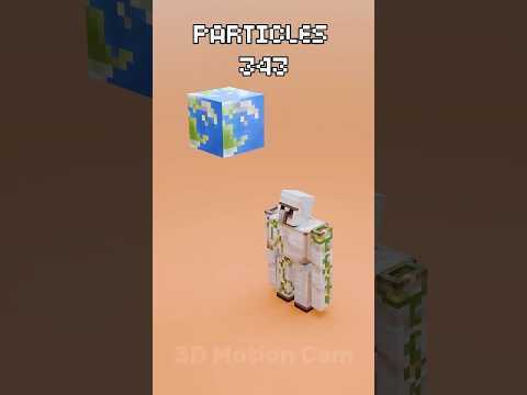 Minecraft Iron Golem - Satisfying Sand Simulations #3danimation #3dart  #minecraft
