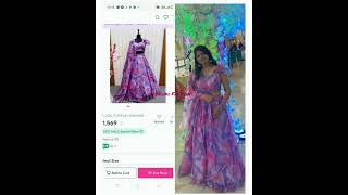 Meesho lehanga#lehangacholi #meeshohual #meeshoshop #meesholehenga #youtubeshorts