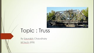 Truss part 1 , Easy way to learn mechanics