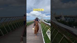 Instagram vs reality at Bana hills in Vietnam😅 #banahill #vietnam #goldenbridge