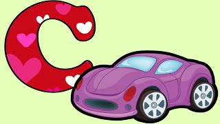 Learning the Letter C for kids | C for Car Cat Cow Clock