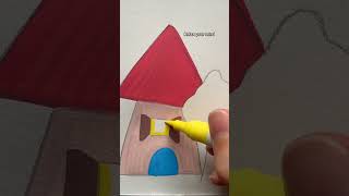 Coloring in House #mycoloringasmr #asmr #asmrvideo #usa #Home #myhome #house