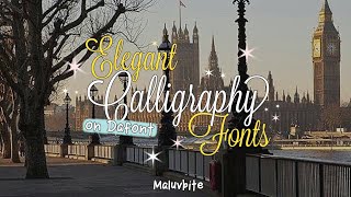 Elegant Calligraphy Fonts on Dafont