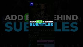 Create Subtitle Boxes in Premiere Pro #shorts #premierepro