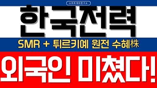 [한국전력 주가전망] 외국인 폭풍 매수 이유는? 튀르키예 원전 + 미국 해체시장 진출 + SMR 법안까지! 고점 돌파 2차 랠리 시작?