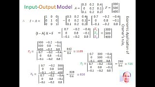 Leontief Input Output Model or Input-Output Analysis