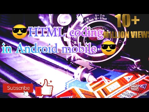 😎 HTML coding in Android mobile #part-11#😎