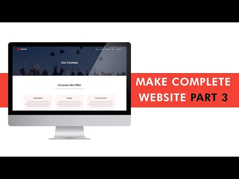 How To Make Website Complete Website [Hindi +English ] | College Website Design | Part 3