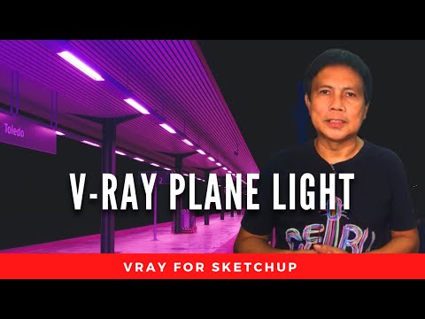Sketchup Tutorial: How To Render In Vray Using Plane Light