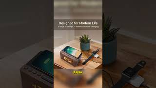 Smart Alarm Clock + Wireless Charger ⏰ | Must-Have Desk Gadget