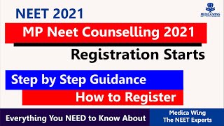 MP STATE Combined UG Counselling-2021 | mp neet counseling 2021 dates, Step by step registration