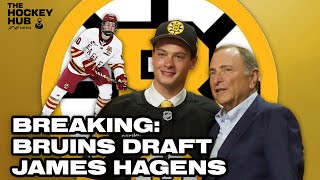 INSTANT REACTION: Bruins Draft James Hagens | The Hockey Hub