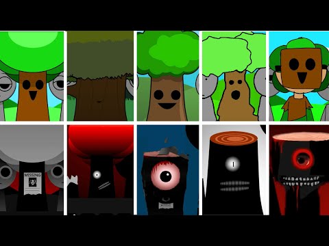 Incredibox - Sprunki ALL MR. TREE in Random Different Mods