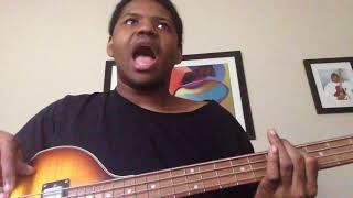 Radio Song By R.E.M. Feat. KRS-One (Cover) on singing and playing bass 🎸🎶
