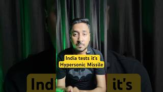 India tests it's Hypersonic Missile #india #china #geopolitics #hypersonic_missile