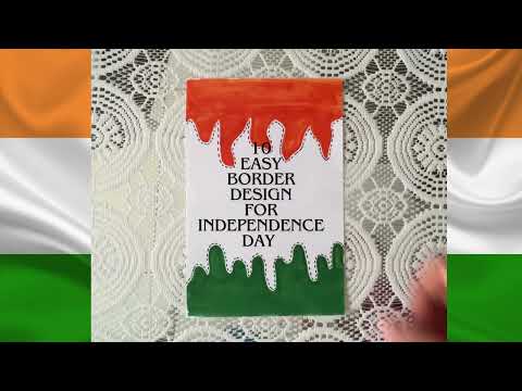10 BEAUTIFUL BORDER DESIGNS/PROJECT WORK DESIGN/A4 SHEET/FILE/FRONT PAGE DESIGN FOR INDEPENDENCE DAY