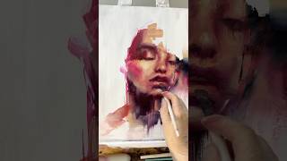 Oil Painting  #oilportrait #painting #abstractportrait #oilpainting #oilportrait #womanportrait #art
