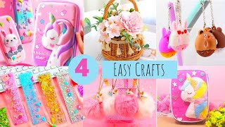 4 Clever Ideas For Making School Supplies / DIY Project Crafts