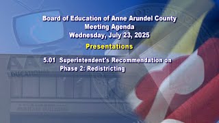 Superintendent's Recommendation on Phase 2:  Redistricting
