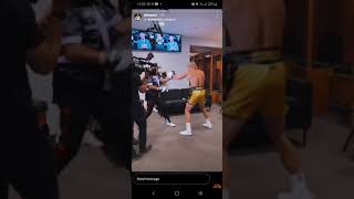 Jake Paul reacts to the Logan Paul vs Floyd Mayweather fight exhibition