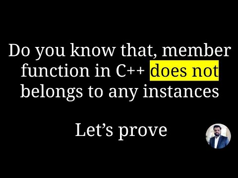 Member function in C++ does not belongs to any instances