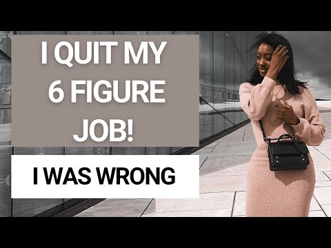 WATCH before you quit // I regret quitting my Job and starting a business