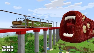 i Found Scariest TRAIN EATER ARRIVAL 😱 in Minecraft | Minecraft Horror |