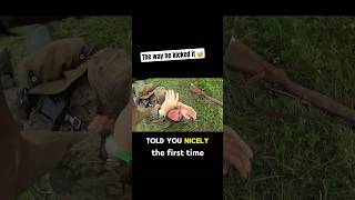 He should have dropped it 👀 | WW2 reenactment | #history #m1garand #shorts #reenact