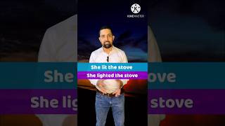 “She lit the stove” & “she lighted the stove” me kya difference hai ? #shorts #trendingnow