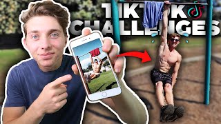 I Tried VIRAL TikTok FITNESS CHALLENGES (Can You Do These?)