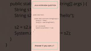 Java Interview Question