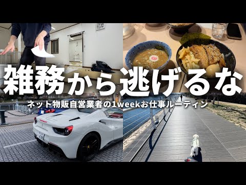 【VLOG】ECやりたいのに雑務に追われて辛い男 | ネット物販事業者の1weekお仕事ルーティン